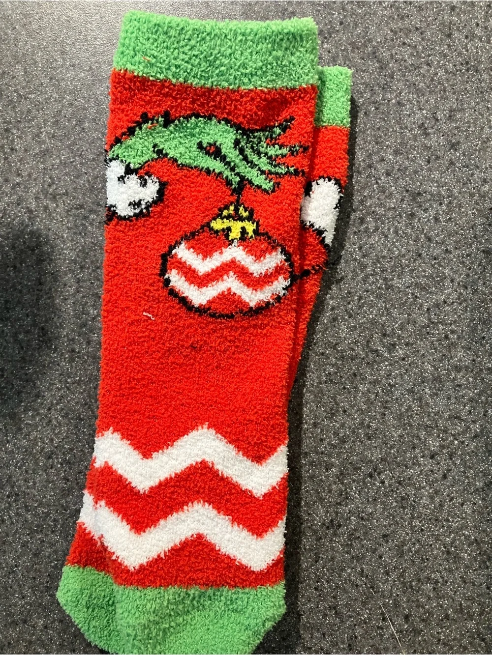 Dr. Seuss The Grinch Kids Cozy Fuzzy Holiday Socks - Red, Green, Blue